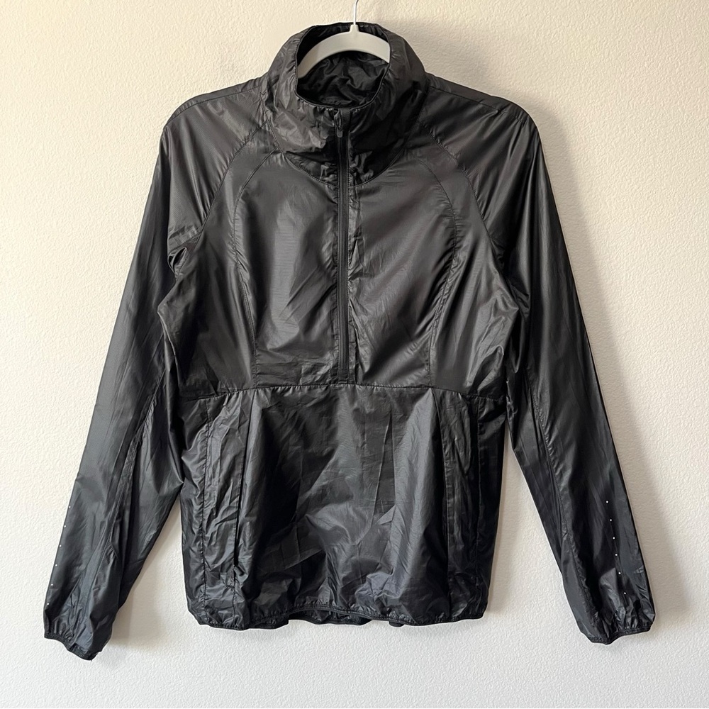 Lululemon Women's Run With It Jacket Black Size 6 Windbreaker Water Resistant - Picture 4 of 12
